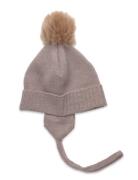 Bonnet Wool Knit Alpaca Pompon Accessories Headwear Hats Winter Hats B...