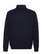 Rafael Double Rollneck Designers Knitwear Turtlenecks Navy Oscar Jacob...