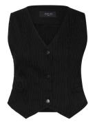 Nmhera S/L Slim Pinstripe Vest Blazers Sleeveless Blazers Black NOISY ...