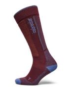 W Mer Ski+ Light Otc Sport Women Sport Clothing Sport Socks Burgundy I...