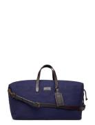 Leather-Trim Canvas Duffel Bags Weekend & Gym Bags Navy Polo Ralph Lau...