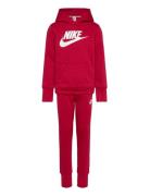 Ee-Fleece/Terry Set Sets Tracksuits Red Nike