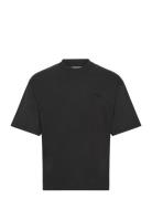 Wbbeam Washed Home Tee Tops T-Kortærmet Skjorte Black Woodbird