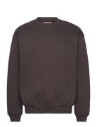 Wbcope Home Crew Tops Sweatshirts & Hoodies Sweatshirts Brown Woodbird