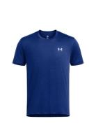 Ua Launch Shortsleeve Sport T-Kortærmet Skjorte Blue Under Armour