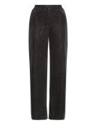 Ihkate Glamour Pa Bottoms Trousers Wide Leg Black ICHI