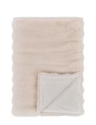 Elin - Blanket - Plaid, Artificial Fur, White 130X180 Cm Home Textiles...