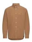 Solid Corduroy Rf Shirt Tops Shirts Casual Brown Tommy Hilfiger