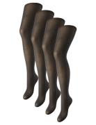 Pcnew Nikoline 20 Den 4 Pack Tights Noos Lingerie Pantyhose Black Piec...