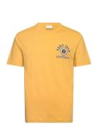 Crest Graphic Tshirt Tops T-Kortærmet Skjorte Yellow GANT