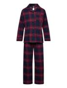 Pyjamas Set Flannel Pyjamassæt Navy Lindex