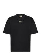 Halo Graphic T-Shirt Boxy 01 Tops T-Kortærmet Skjorte Black HALO