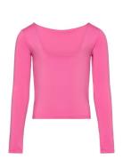 Rkbillie Ls T-Shirt Tops T-shirts Long-sleeved T-Skjorte Pink Rosemund...