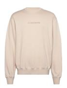 Callan Logo Crew Neck Tops Sweatshirts & Hoodies Sweatshirts Cream J. ...