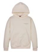 Mini Corp Hoodie Tops Sweatshirts & Hoodies Hoodies Cream Tommy Hilfig...