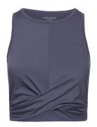 Studio Cross Tank Sport Crop Tops Sleeveless Crop Tops Navy Björn Borg