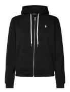 Fleece Full-Zip Hoodie Tops Sweatshirts & Hoodies Hoodies Black Polo R...