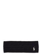 Wool Blend-Cable Headband Accessories Headwear Headbands Black Polo Ra...