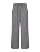 Lr-Jaima Bottoms Trousers Wide Leg Grey Levete Room
