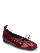 Rosalind Onix Burgundy Leather Ballet Flats Ballerinasko Ballerinaer B...