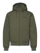 The Hooded Brentham Jkt Bomberjakke Jakke Khaki Green Fred Perry