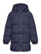 Quilted Long Coat Foret Jakke Navy Mango