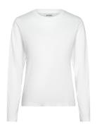 Essence Standard Long Sleeve Tops T-shirts & Tops Long-sleeved White W...