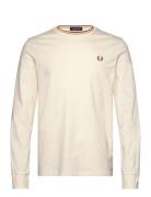 Ls Twin Tipped T-Shirt Tops T-Langærmet Skjorte Cream Fred Perry