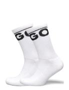 2P Qs Rib Iconic Cc Underwear Socks Regular Socks White HUGO