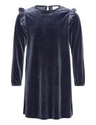 Dress Velour Dresses & Skirts Dresses Casual Dresses Long-sleeved Casu...