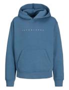 Jjestar Jj Sweat Hood Noos Jnr Tops Sweatshirts & Hoodies Hoodies Blue...