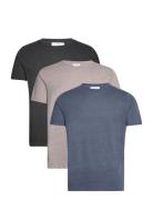 Bless 3 Pack Designers T-Kortærmet Skjorte Blue Reiss