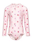 Swimsuit L S Aop Badedragt Badetøj Pink Lindex