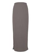 Mlcaileen Jrs Al Skirt Hw Skirts Knee-length & Midi Skirts Grey Mamali...