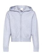 Knitted Hoodie Tops Sweatshirts & Hoodies Hoodies Grey Lindex