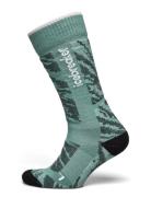 W Mer Ski+ Medium Otc Pow Sport Sport Clothing Sport Socks Green Icebr...