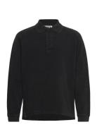 Defense Sweatshirt Faded Black Pique Tops Polos Long-sleeved Black Hop...