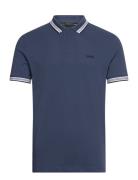 Paddy Sport Polos Short-sleeved Navy BOSS