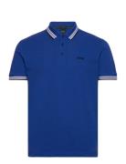 Paddy Sport Polos Short-sleeved Blue BOSS