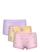 Boxer 3 Pack Fluffy Rabbit Night & Underwear Underwear Panties Multi/p...