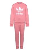 Trefoil Crew Se Sets Sweatsuits Pink Adidas Originals