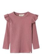 Nmfraja Sao Ls Slim Top Lil Tops T-shirts Long-sleeved T-Skjorte Pink ...