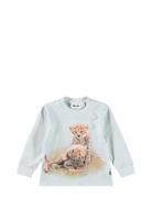 Eloy Tops T-shirts Long-sleeved T-Skjorte Blue Molo