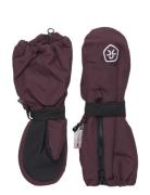 Mittens Long W. Zipper Accessories Gloves & Mittens Gloves Burgundy Co...