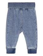 Sweatpants Denim Wash Bottoms Sweatpants Blue Lindex