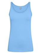 Sc-Pylle Tops T-shirts & Tops Sleeveless Blue Soyaconcept