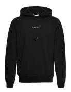 Casual Hoodie Tops Sweatshirts & Hoodies Hoodies Black HAN Kjøbenhavn