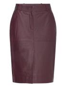 Cmroyal-Skirt Skirts Knee-length & Midi Skirts Burgundy Copenhagen Mus...