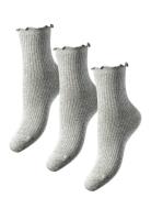 Pcafia 3-Pack Socks Lingerie Socks Regular Socks Grey Pieces