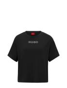 Unite_T-Shirt Tops T-shirts & Tops Short-sleeved Black HUGO